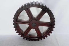Antique Industrial Cog, Now as a Mirror