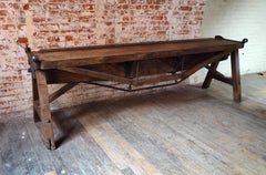 Antique Industrial Console / Sofa Table – 107"