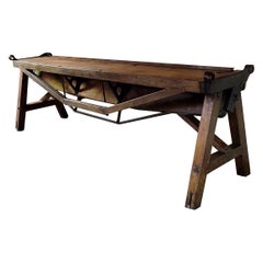 Antique Industrial Console / Sofa Table – 107"