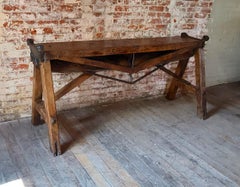 Antique Industrial Console / Sofa Table – 70.5"