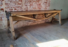 Antique Industrial Console / Sofa Table
