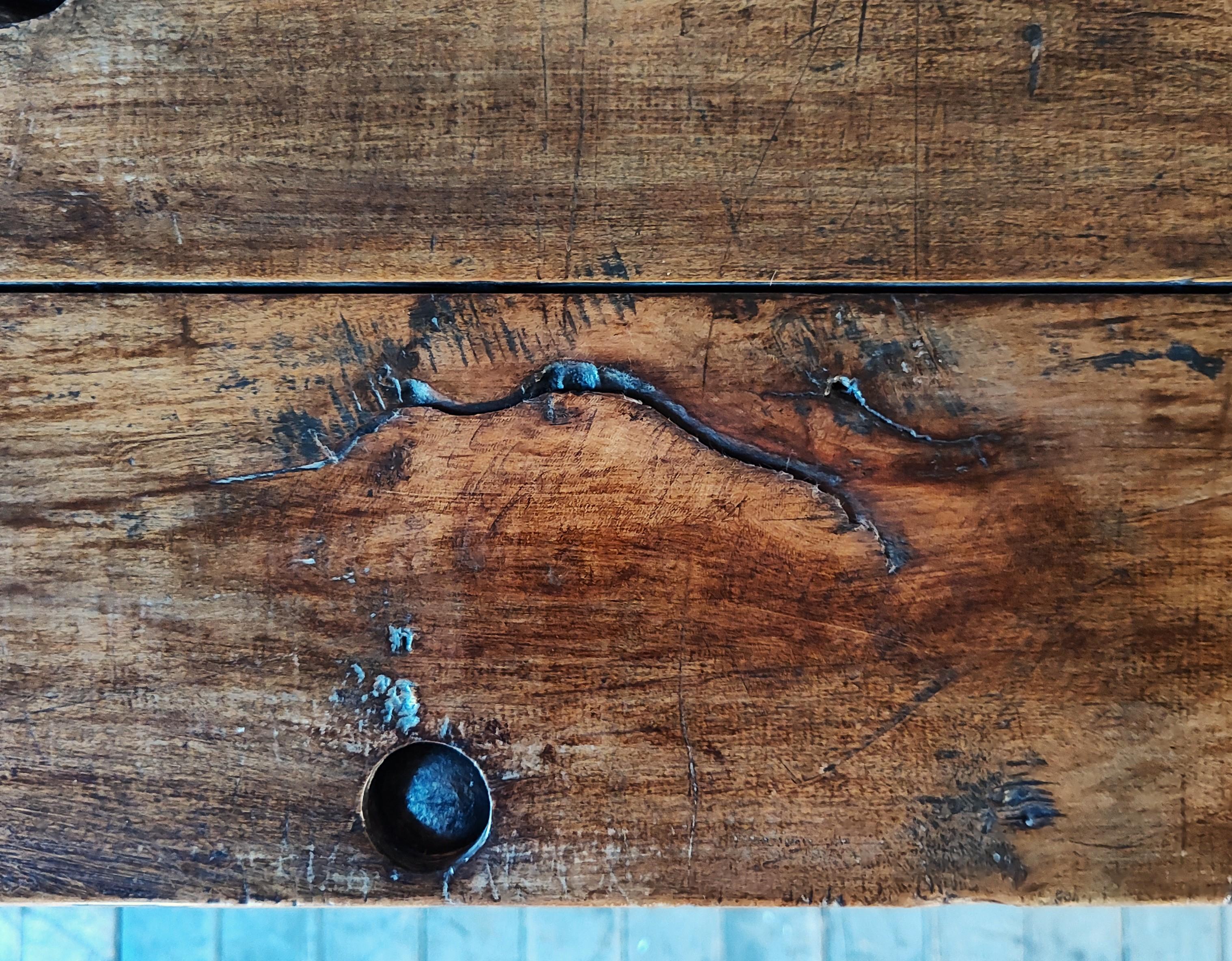 Console/table de canapé industrielle ancienne en vente 1