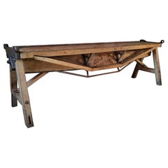 Antique Industrial Console / Sofa Table