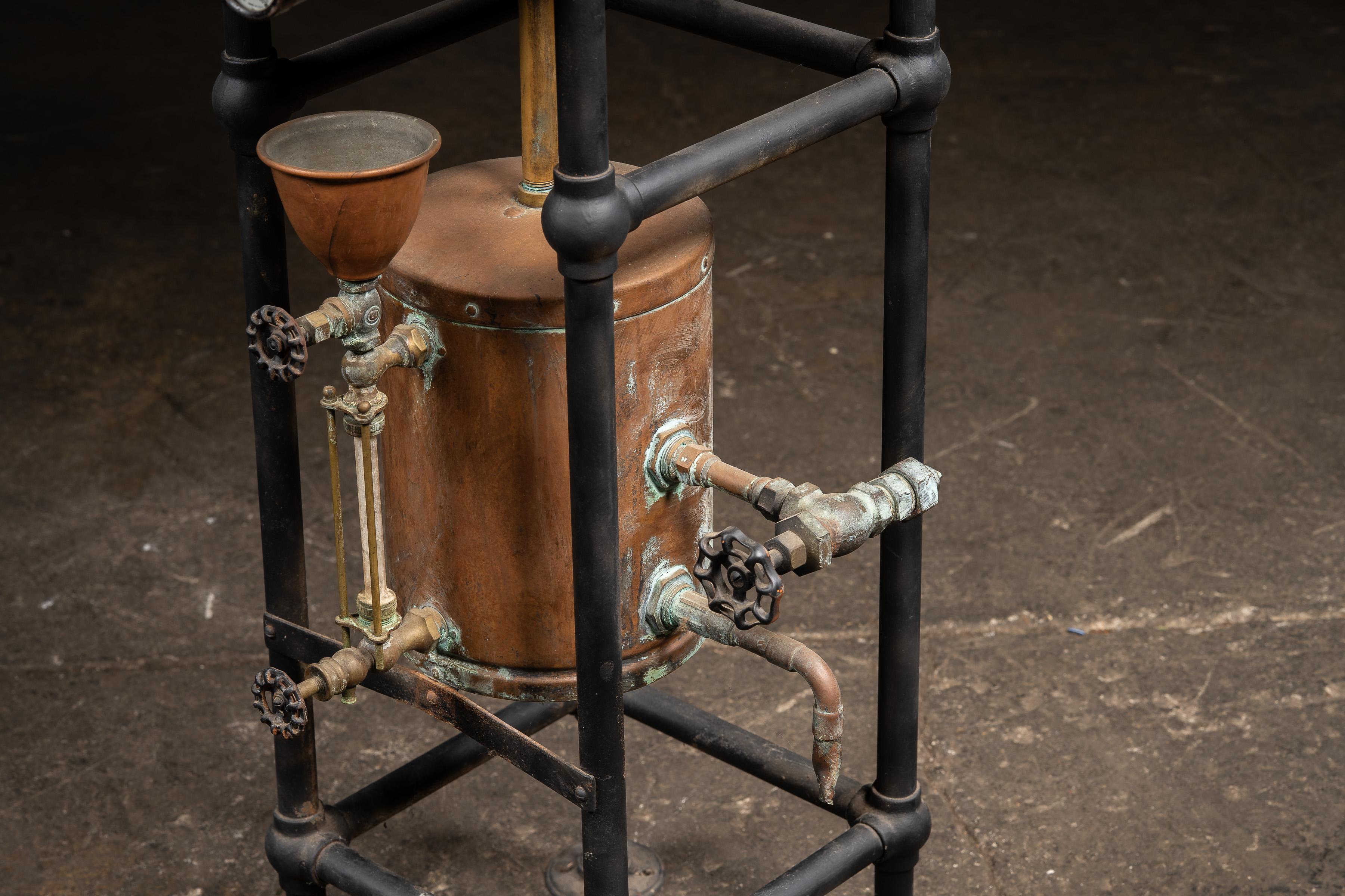 Appareil industriel ancien en cuivre pour réservoirs sous pression en vente 5
