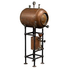 Antique Industrial Copper Pressure Vessel Apparatus