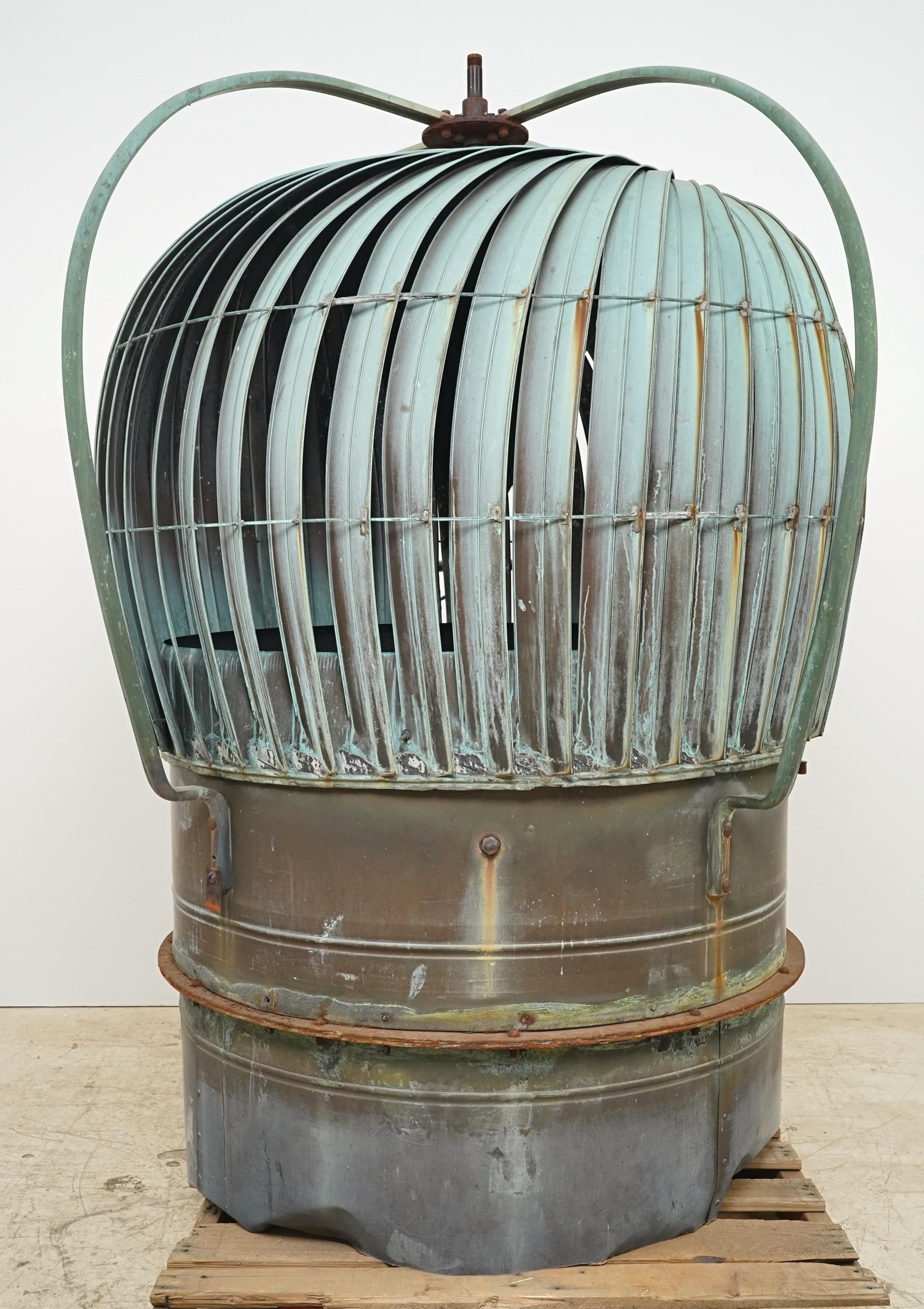 Antique Industrial Copper Roof Wind Turbine Ventilator For Sale 6