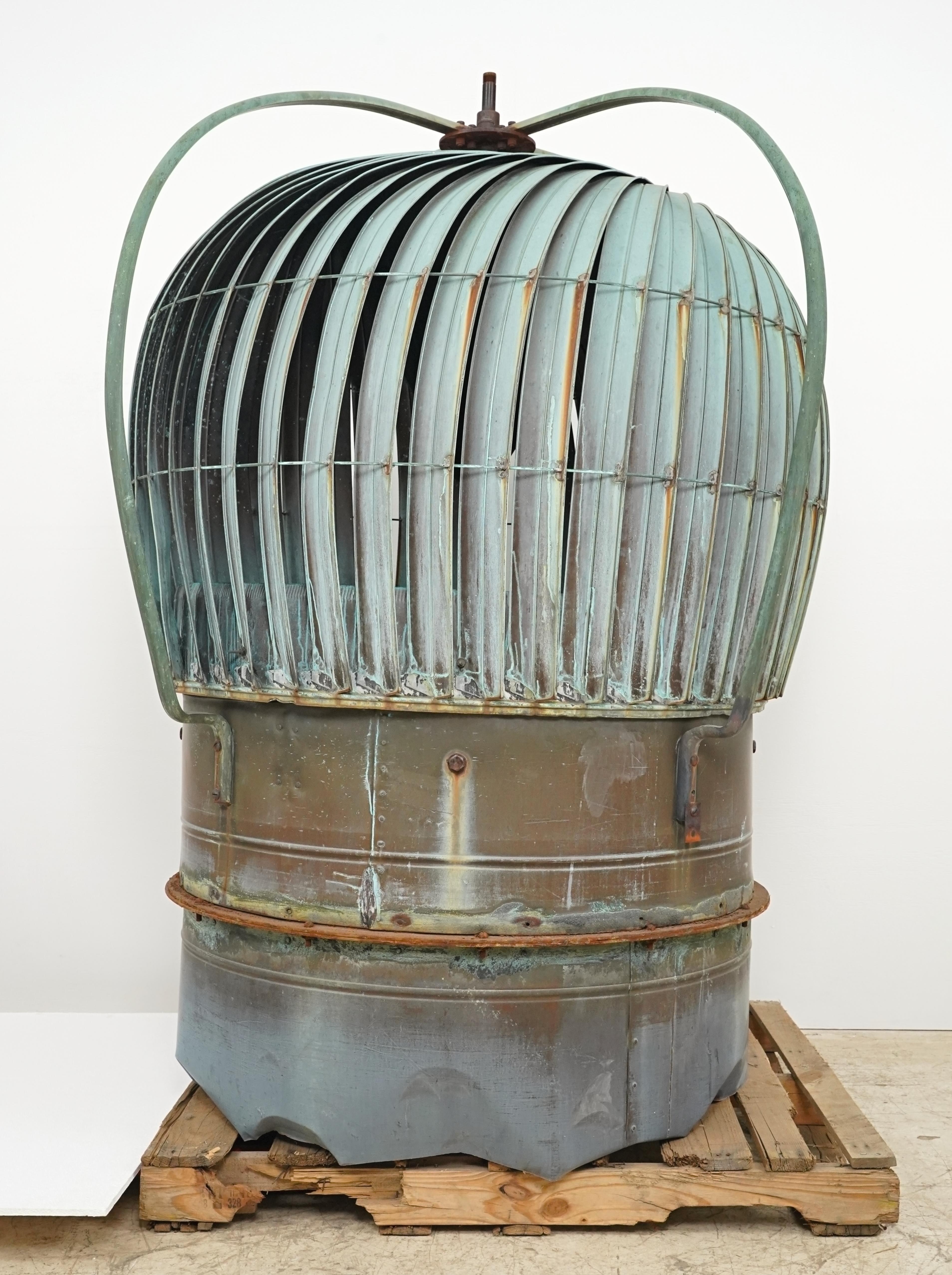 Antique Industrial Copper Roof Wind Turbine Ventilator For Sale 7