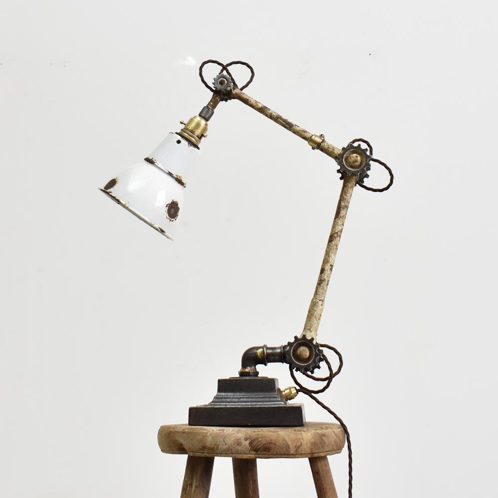 Antike Industrielle Dugdills-Schreibtischlampe, 1930er Jahre im Angebot 4