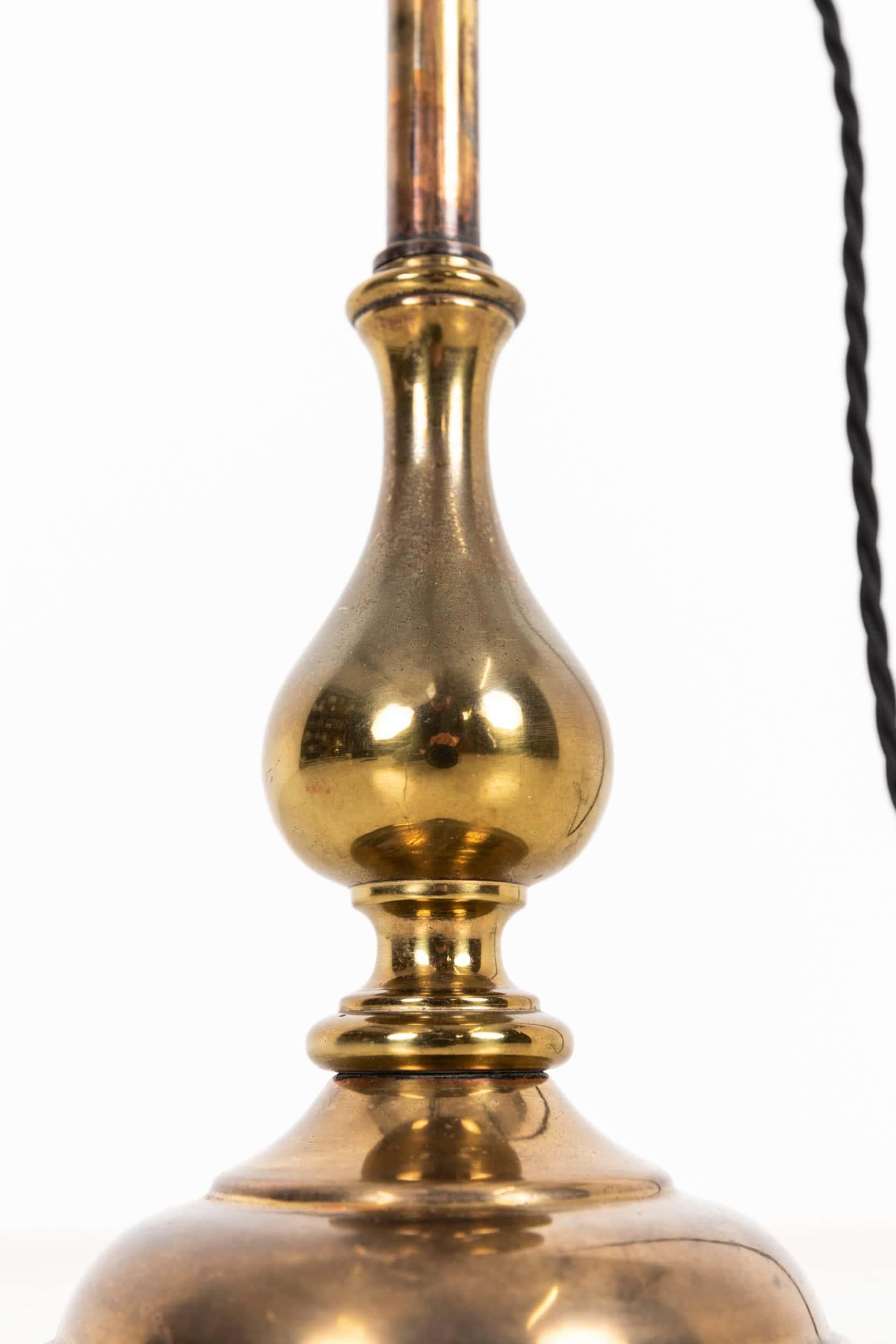 Antike industrielle Anfang des 20. Jahrhunderts Messing Rise & Fall GEC Schreibtischlampe c.1920 (Industriell)