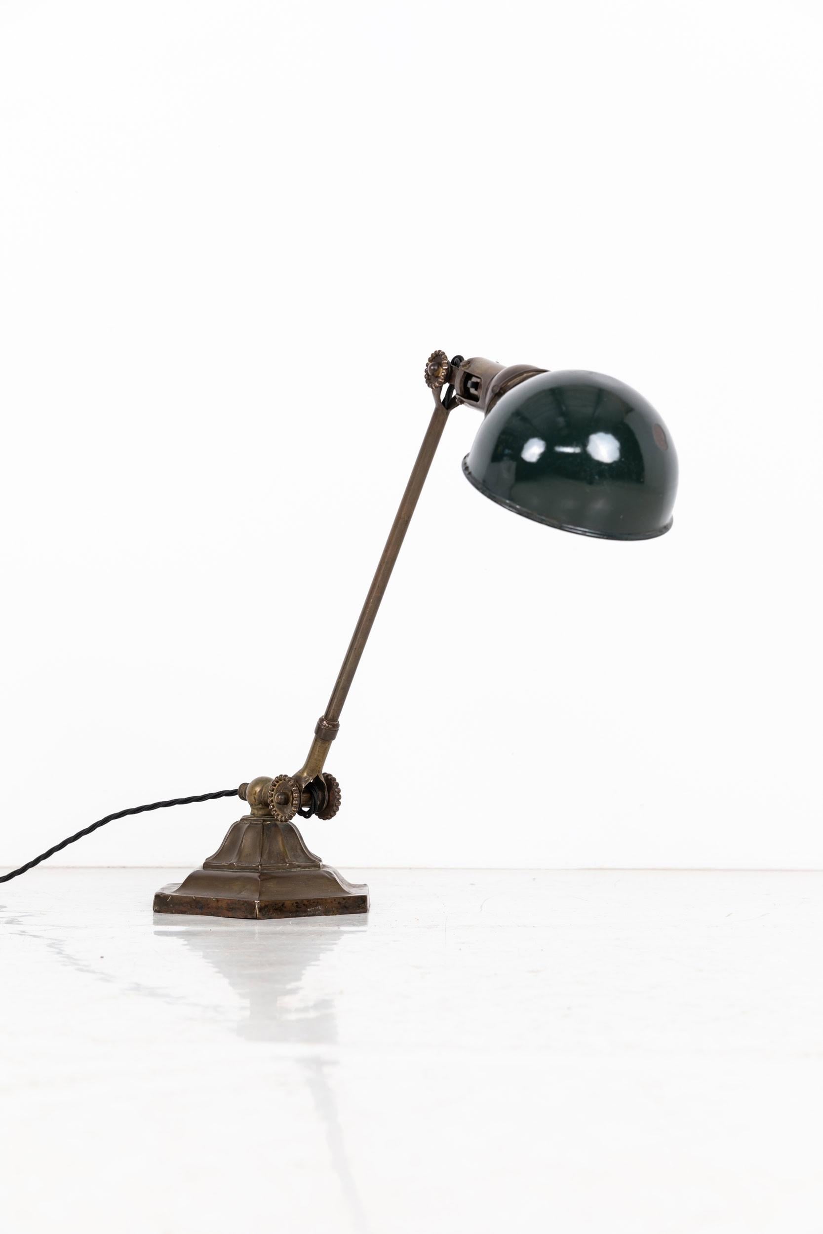 20th Century Antique Industrial Early Brass Dugdills Piano Desk Lamp, c.1915 For Sale