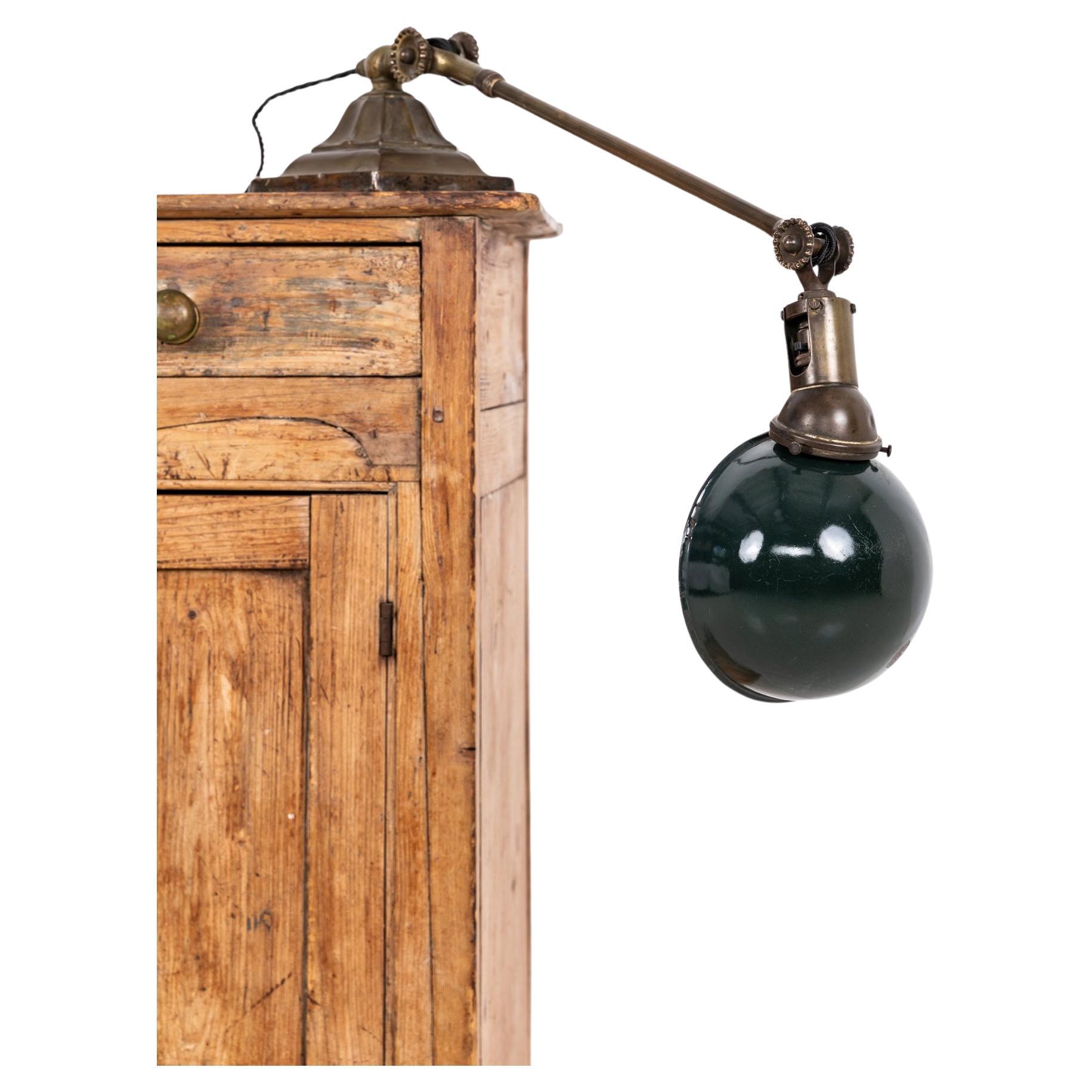 Antique Industrial Early Brass Dugdills Piano Desk Lamp, c.1915 For Sale