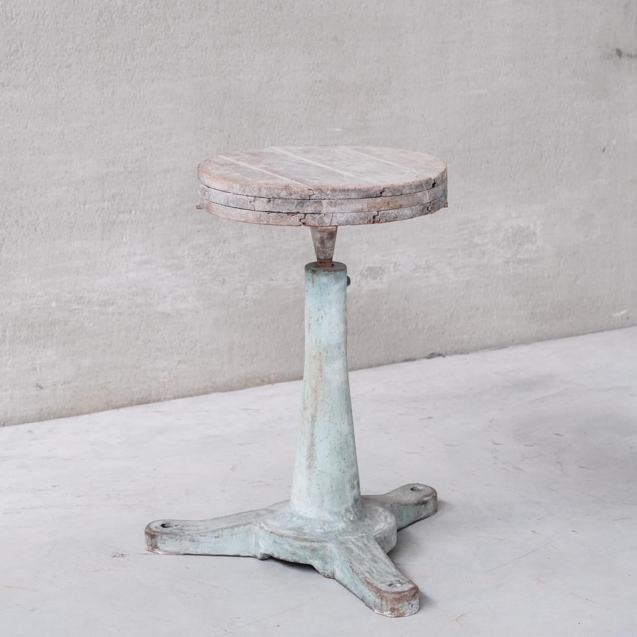 British Antique Industrial English Sculpture Stand (No.2) For Sale