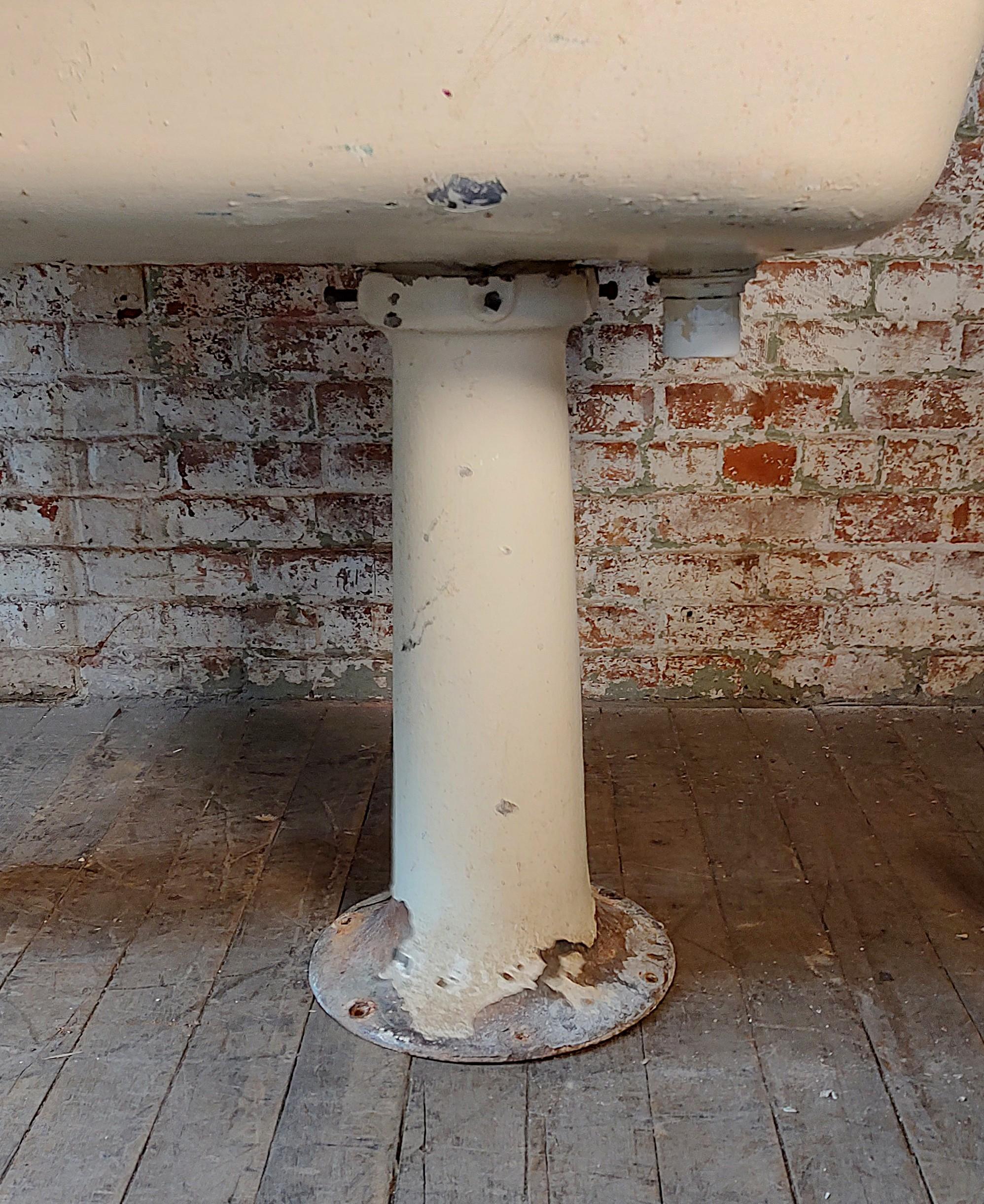 Antique Industrial Factory Trough Sink For Sale 8