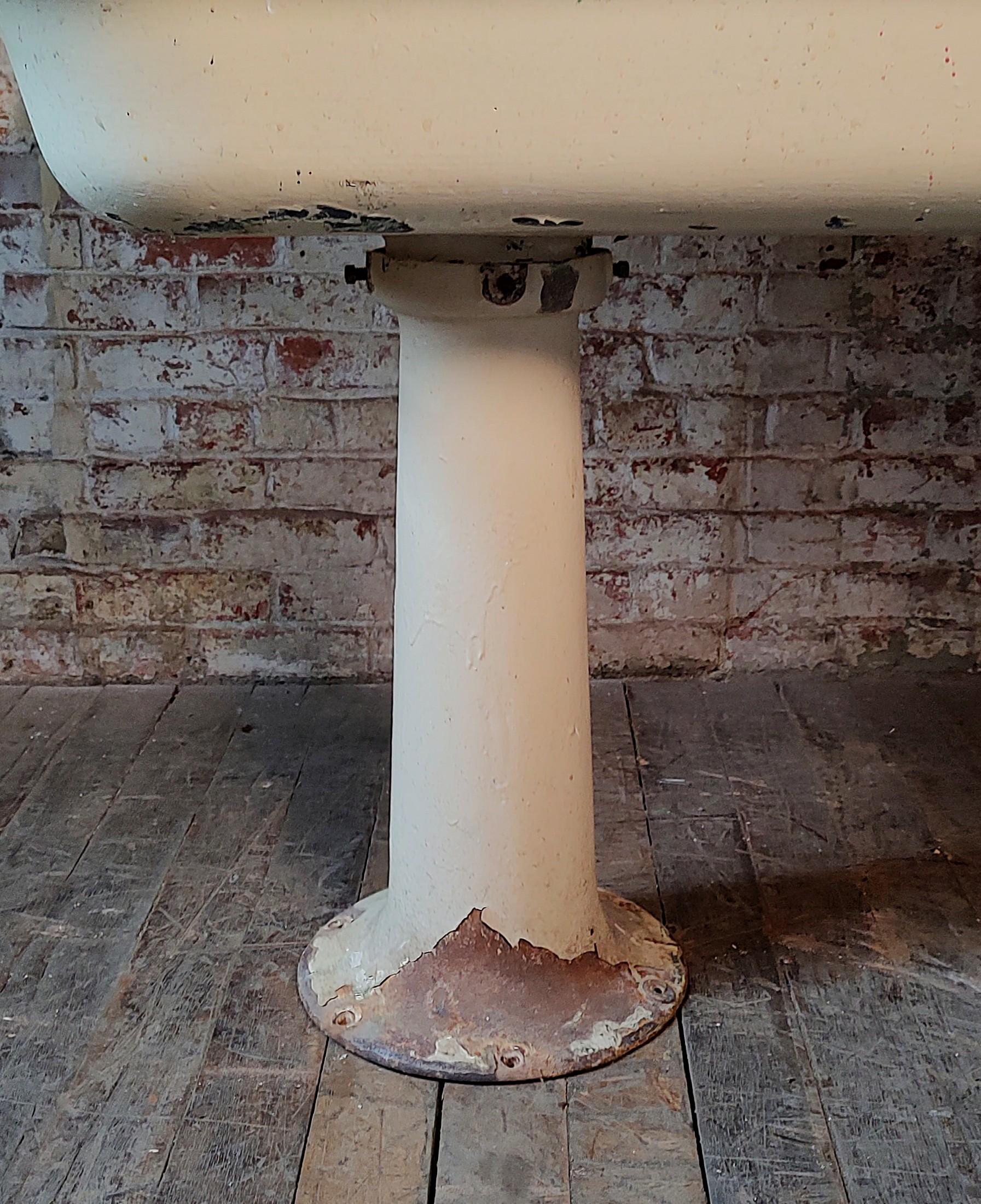 Antique Industrial Factory Trough Sink For Sale 9