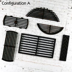 Antique Industrial Foundry Patterns for Molds Handmade Wood Set of Six, Group 9