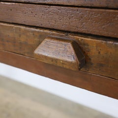 Antique Industrial Jeweler's Bench Work Table