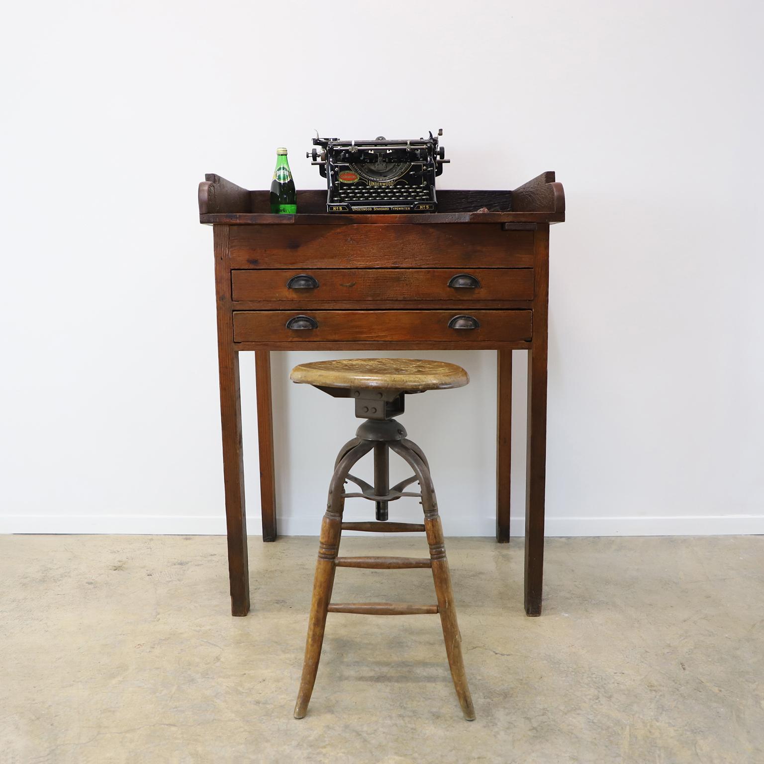 Mid-20th Century Antique Industrial Jeweler's Bench Work Table For Sale