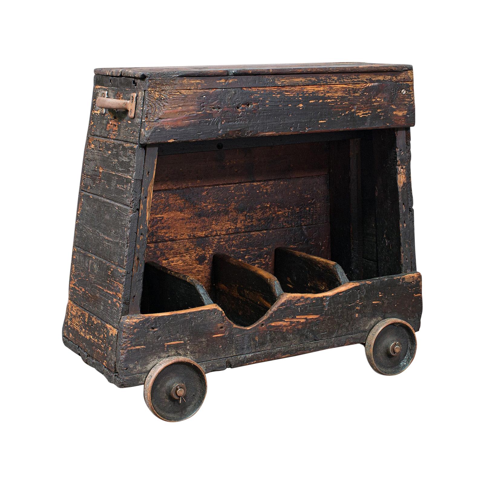 Antique Industrial Machinist's Truck, English, Trolley, Kitchen, Wine, Victorian For Sale