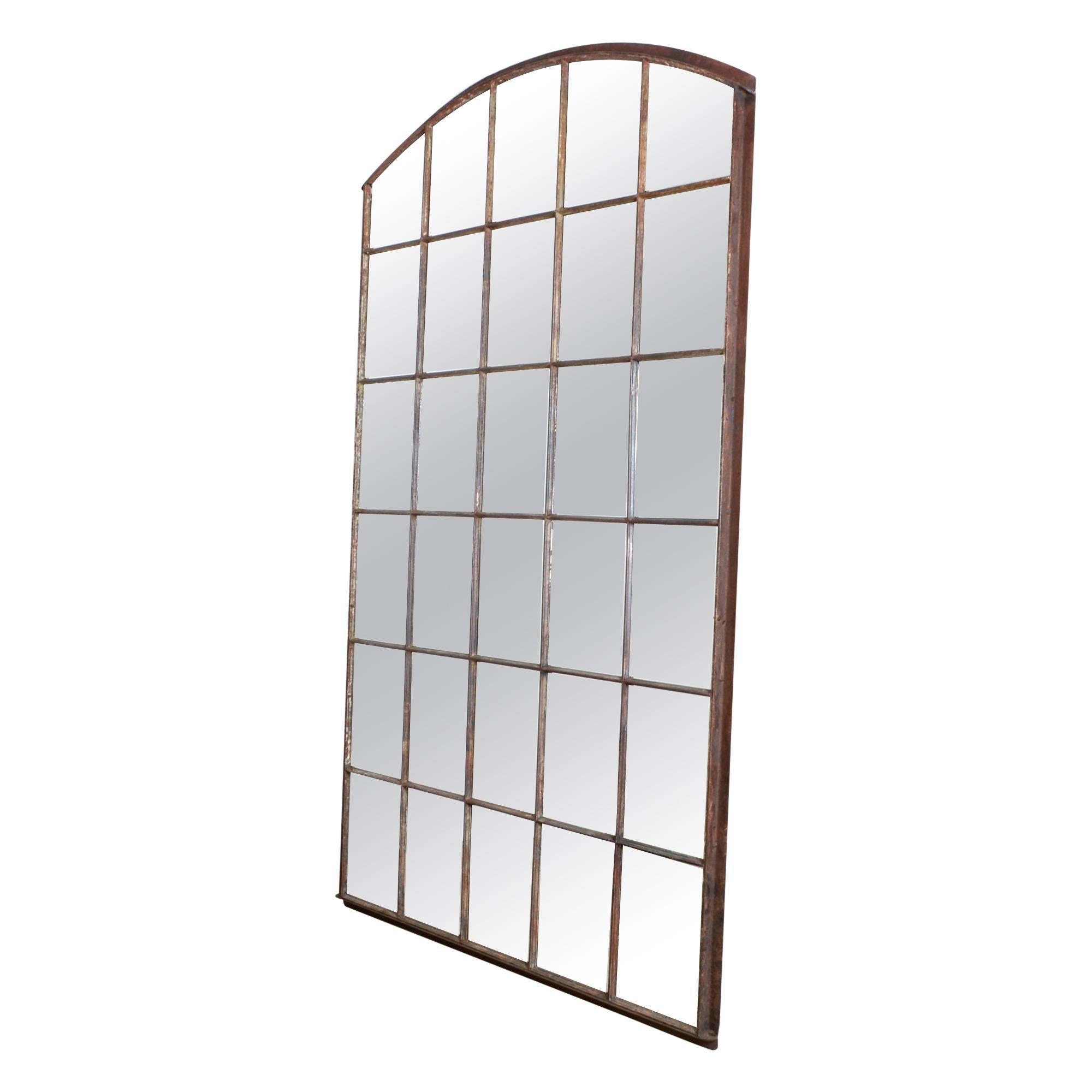 Antique Industrial Mirrored Iron Windows