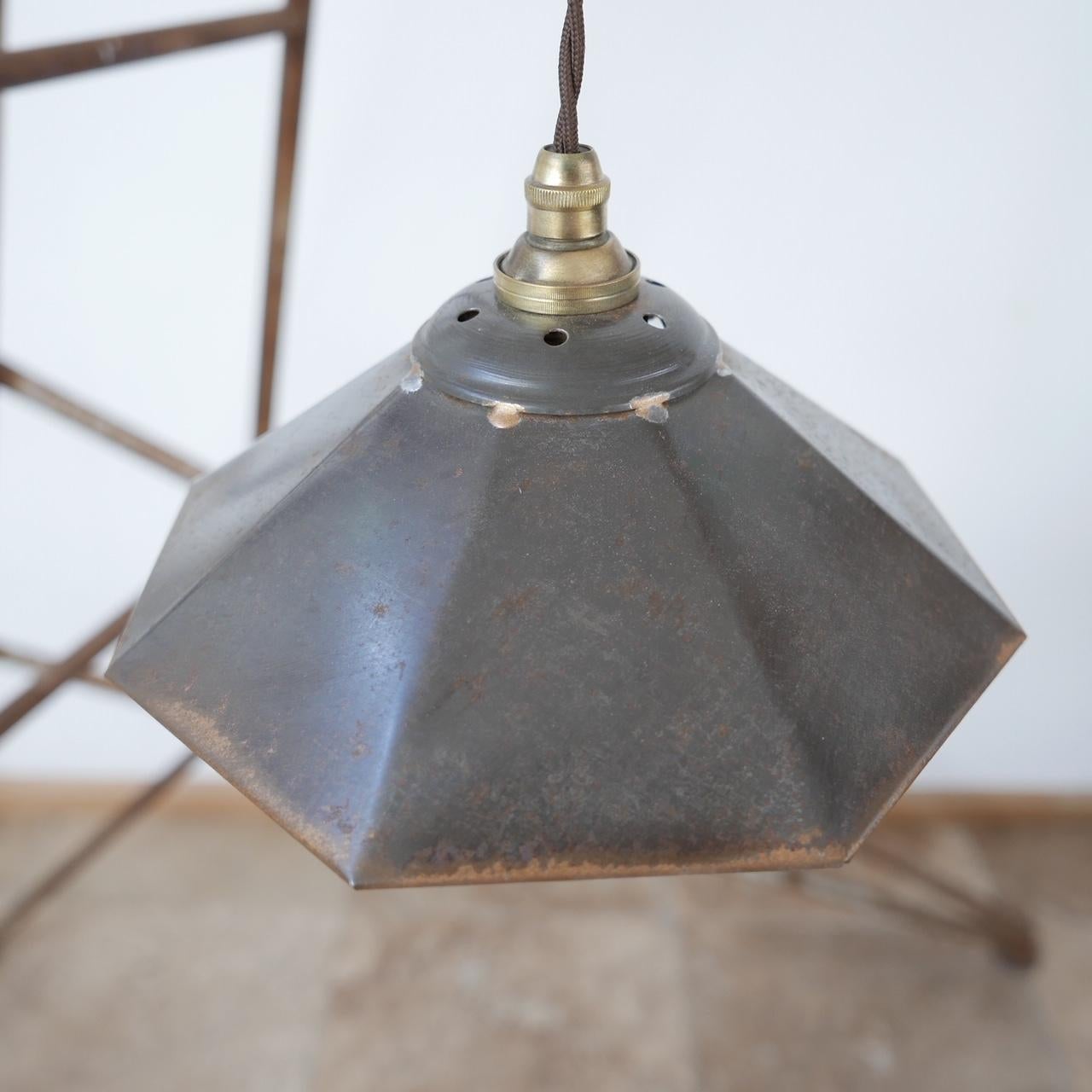 Antique Industrial Mirrored Reflector Shade Pendants '5' 9