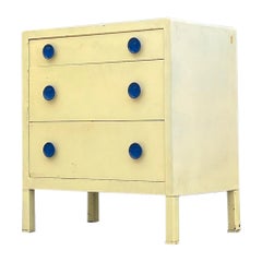 Antique Industrial Norman Bel Geddes 3 Drawer Dresser