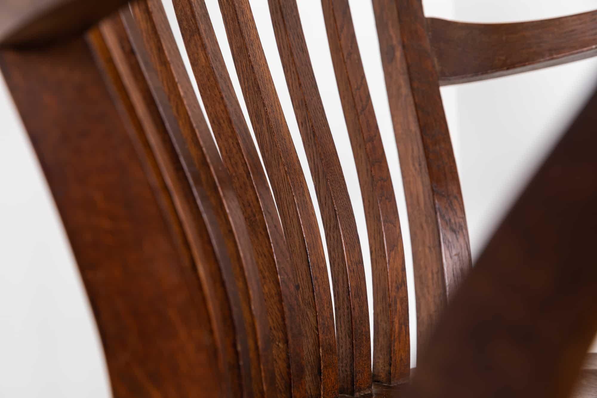 Antique Industrial Oak Swivel Desk Chair, c.1940 1