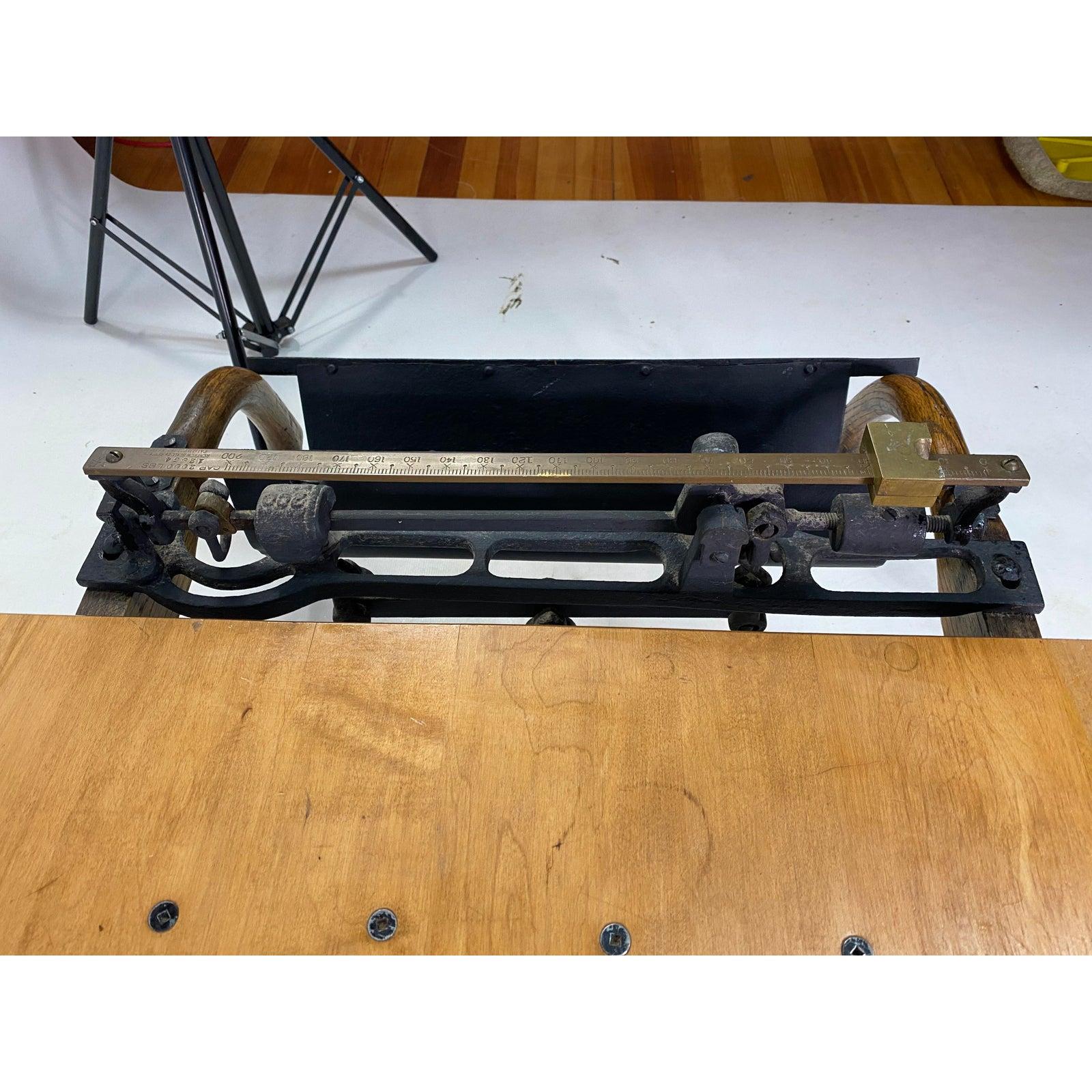 Antique Industrial Renfrew Grain Scale Coffee Table 1
