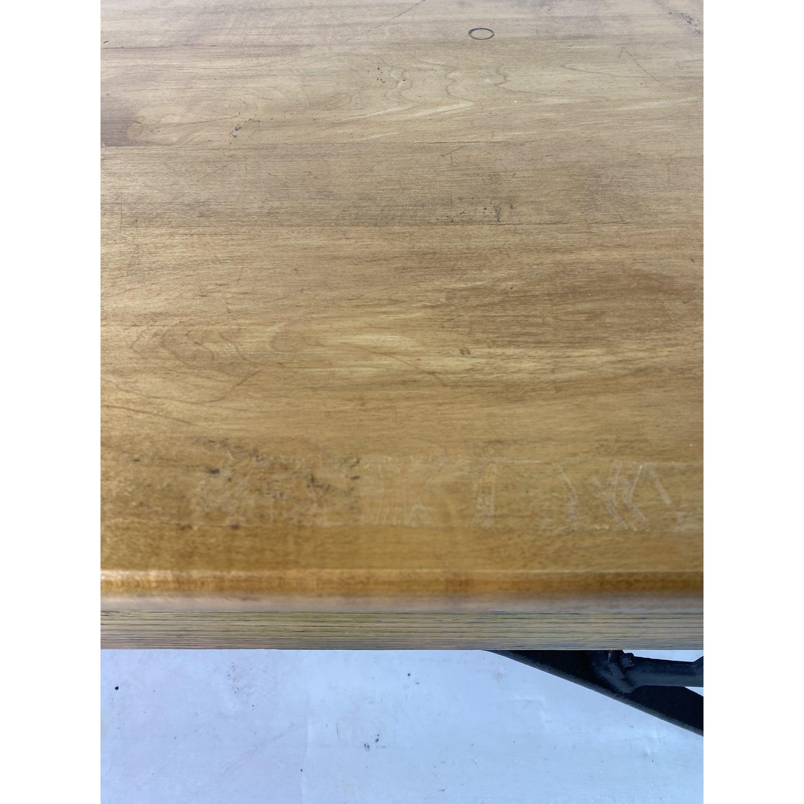 Wood Antique Industrial Renfrew Grain Scale Coffee Table
