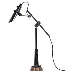 Vintage Industrial Simanco Singer Machinist Table Desk Lamp Light, C.1930