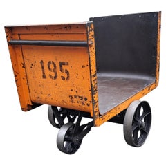 Antique Industrial Steel Mill Cart #195