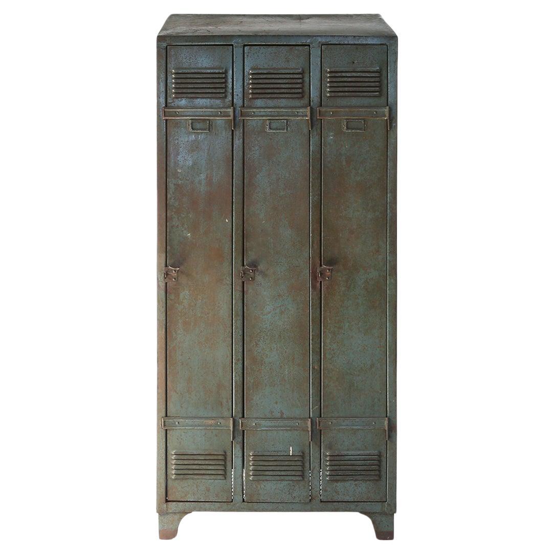 Antique industrial storage locker 1910 For Sale