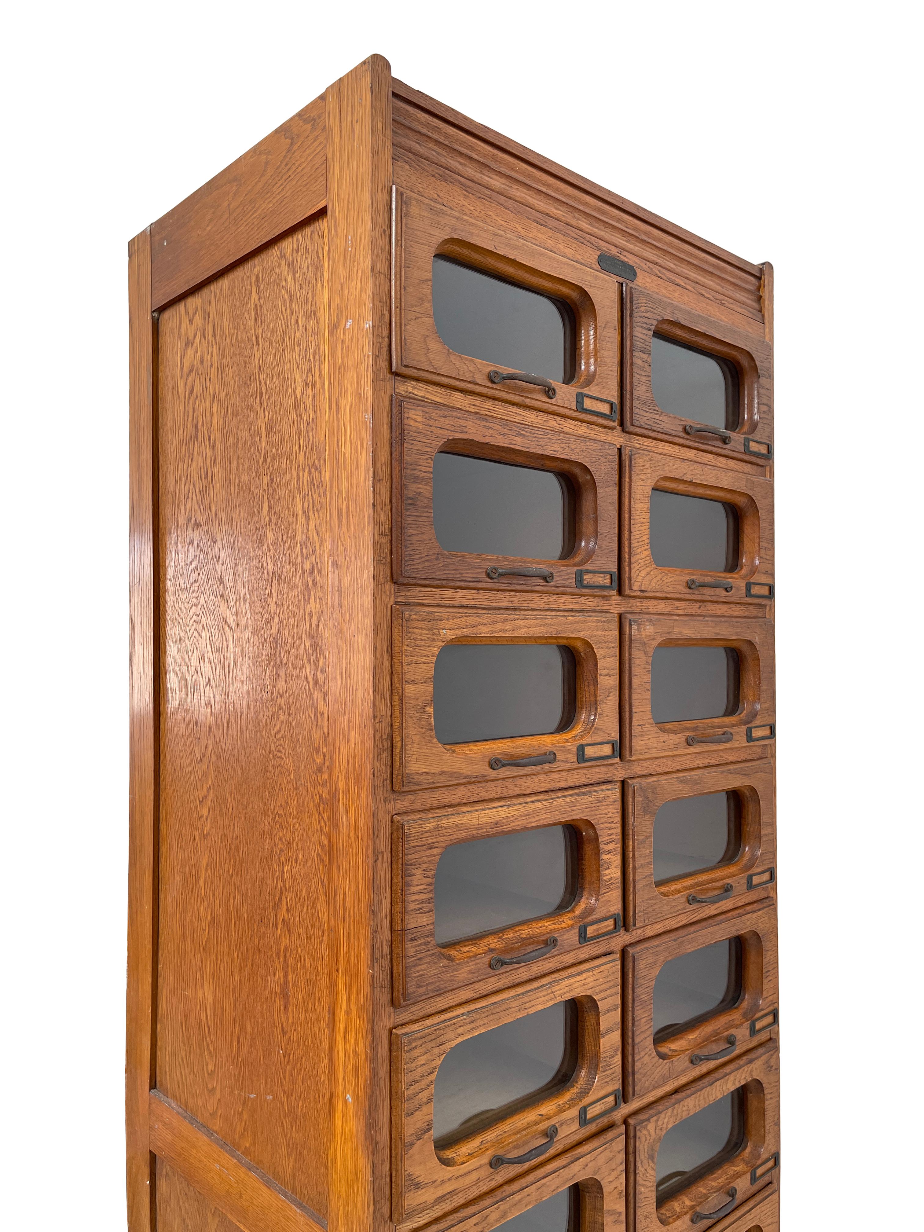 British Antique Industrial Vintage Haberdashery Shop Display Cabinet Chest of Drawers