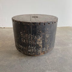 Antique Industrial Wheel Table