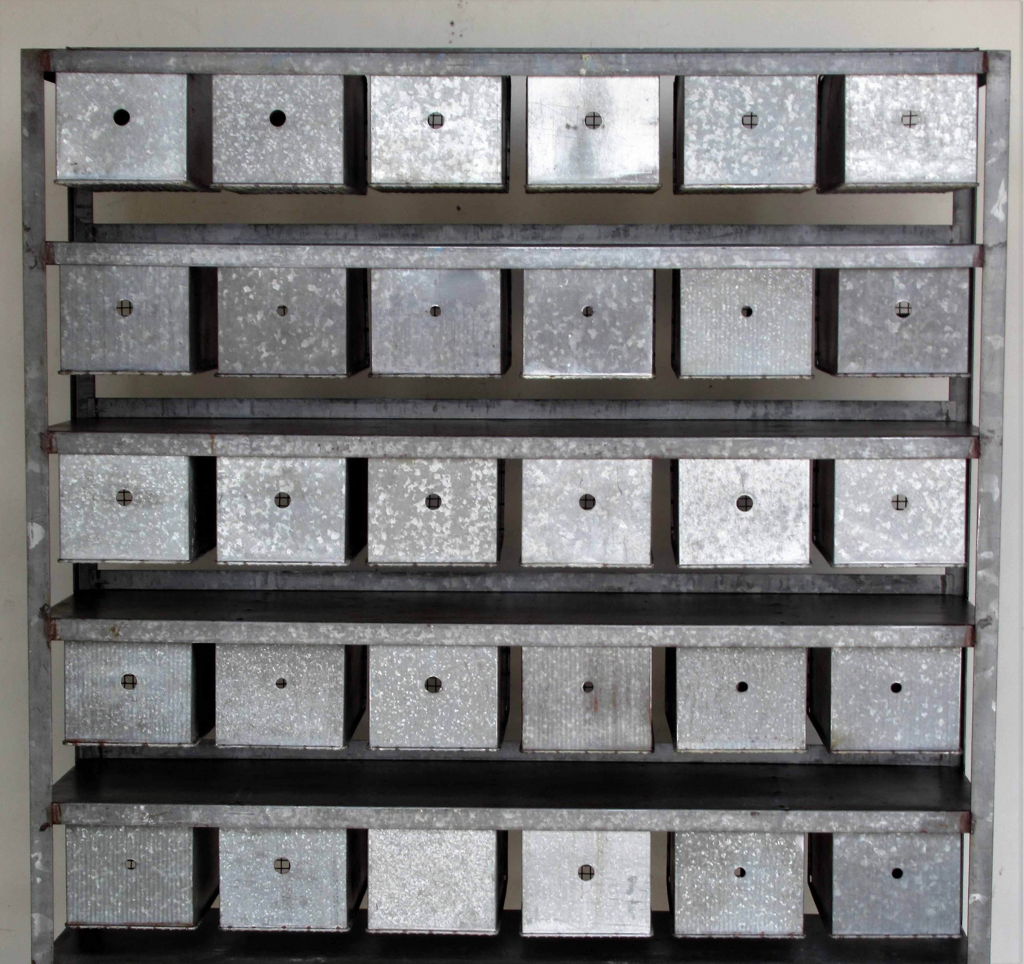 Antique Industrial Wire Basket Storage System by Norwich Wire Works 8