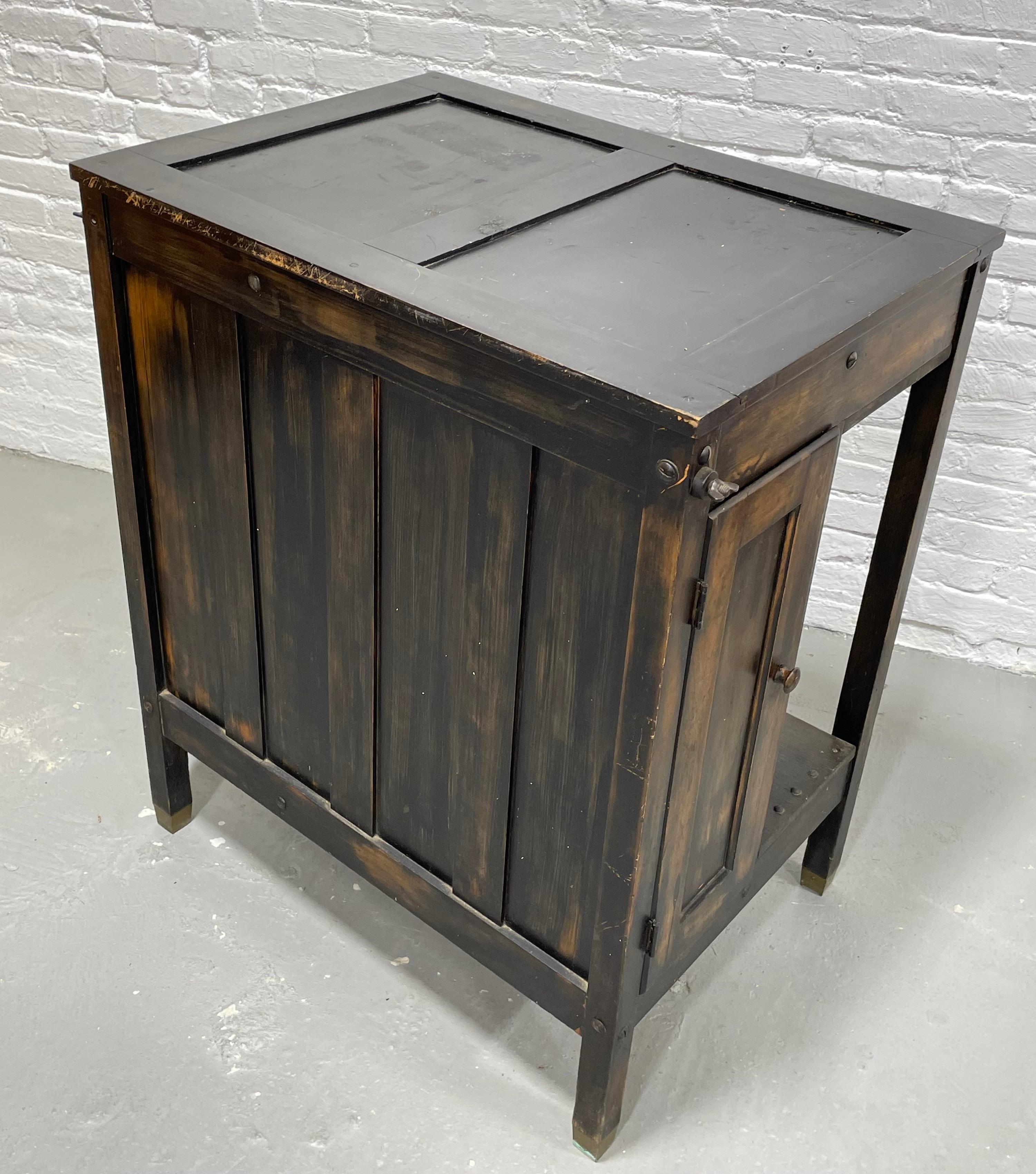 Antique INDUSTRIAL Wooden WORKBENCH CABINET, c. 1920’s For Sale 12