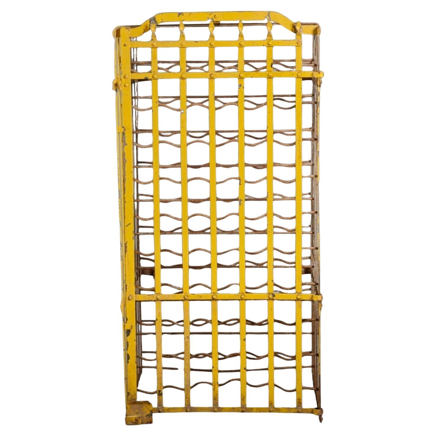 Almost certainly beginning its life at a vineyard winery in France, this authentic original antique wine cellar safe provides storage for up to 100 bottles of your finest vintage! 

Dating to the early 20th century, French Art Deco period, higher