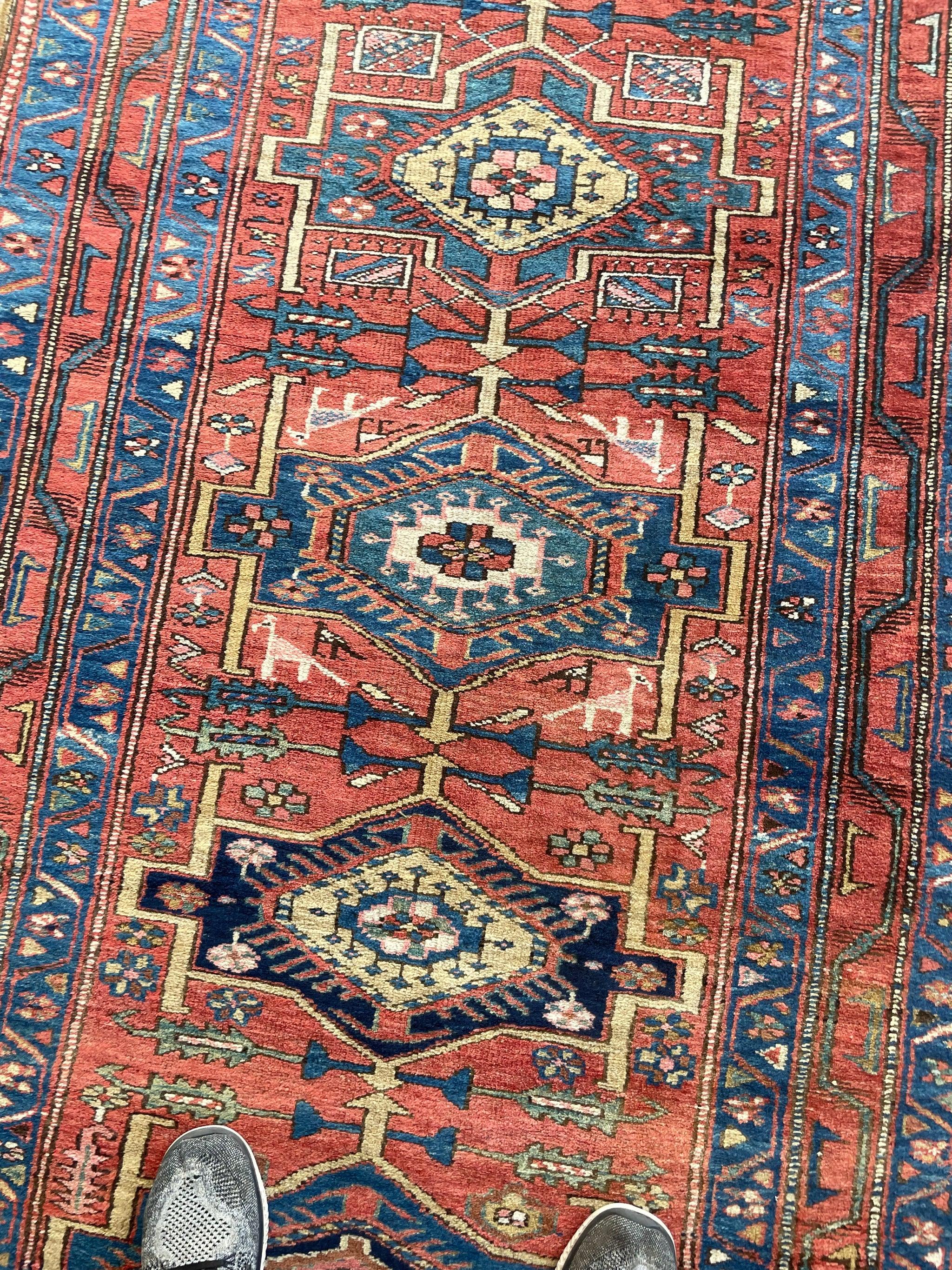 Hand-Knotted Antique Infinitely Long & Rare Runner Rug, circa 1920-30's For Sale