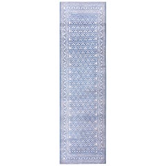 Tapis indien Agra en coton du début du 20e siècle (4' x 14'9" - 122 x 450) 