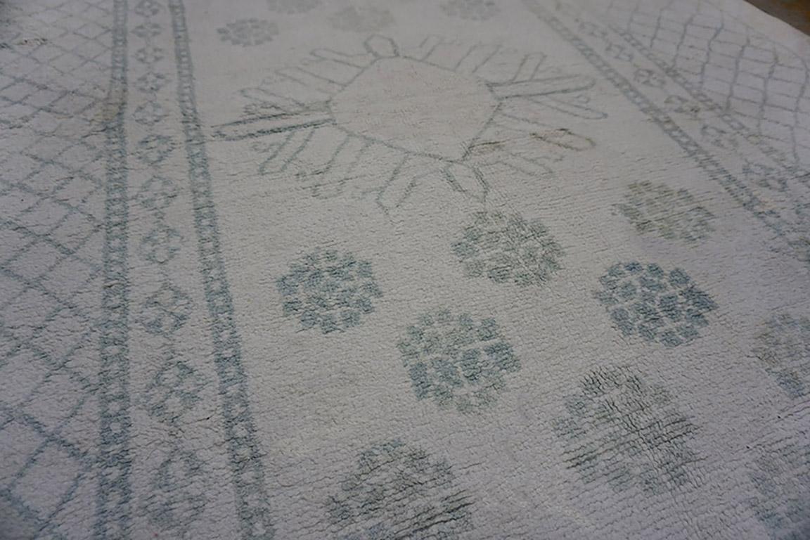 Late 19th Century Indian Cotton Agra Carpet ( 5'9