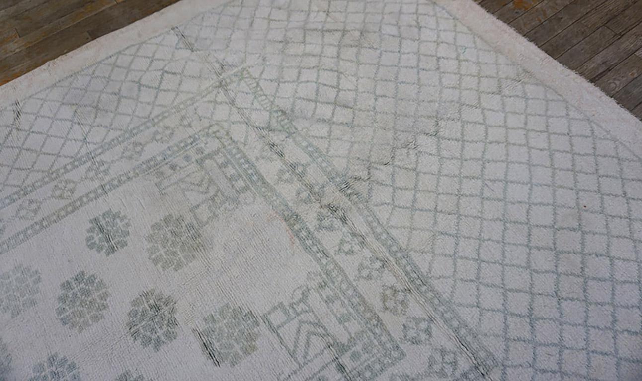 Late 19th Century Indian Cotton Agra Carpet ( 5'9