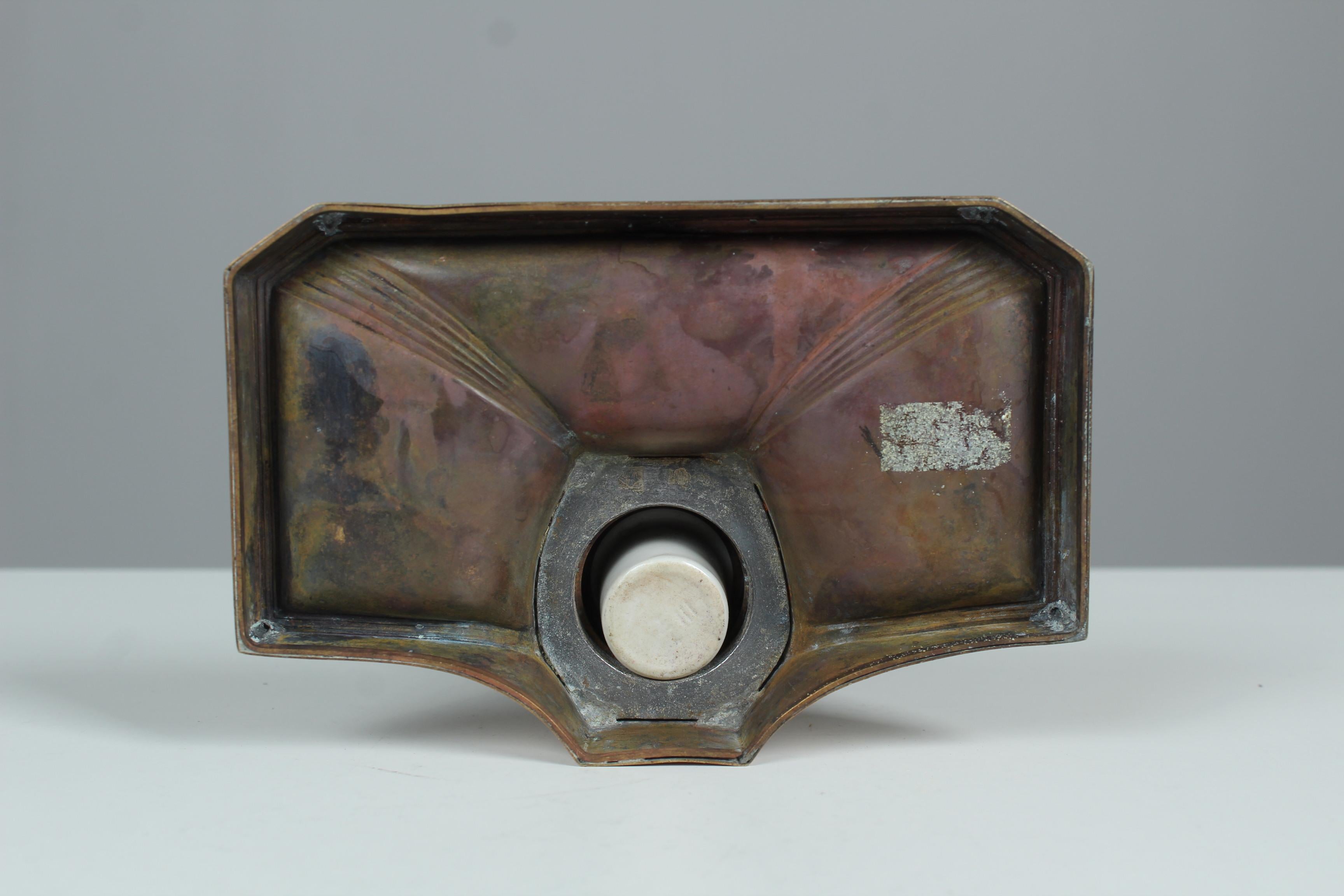 Antique Inkwell, Art Nouveau, Pen Tray, by WMF, circa 1910 For Sale 2