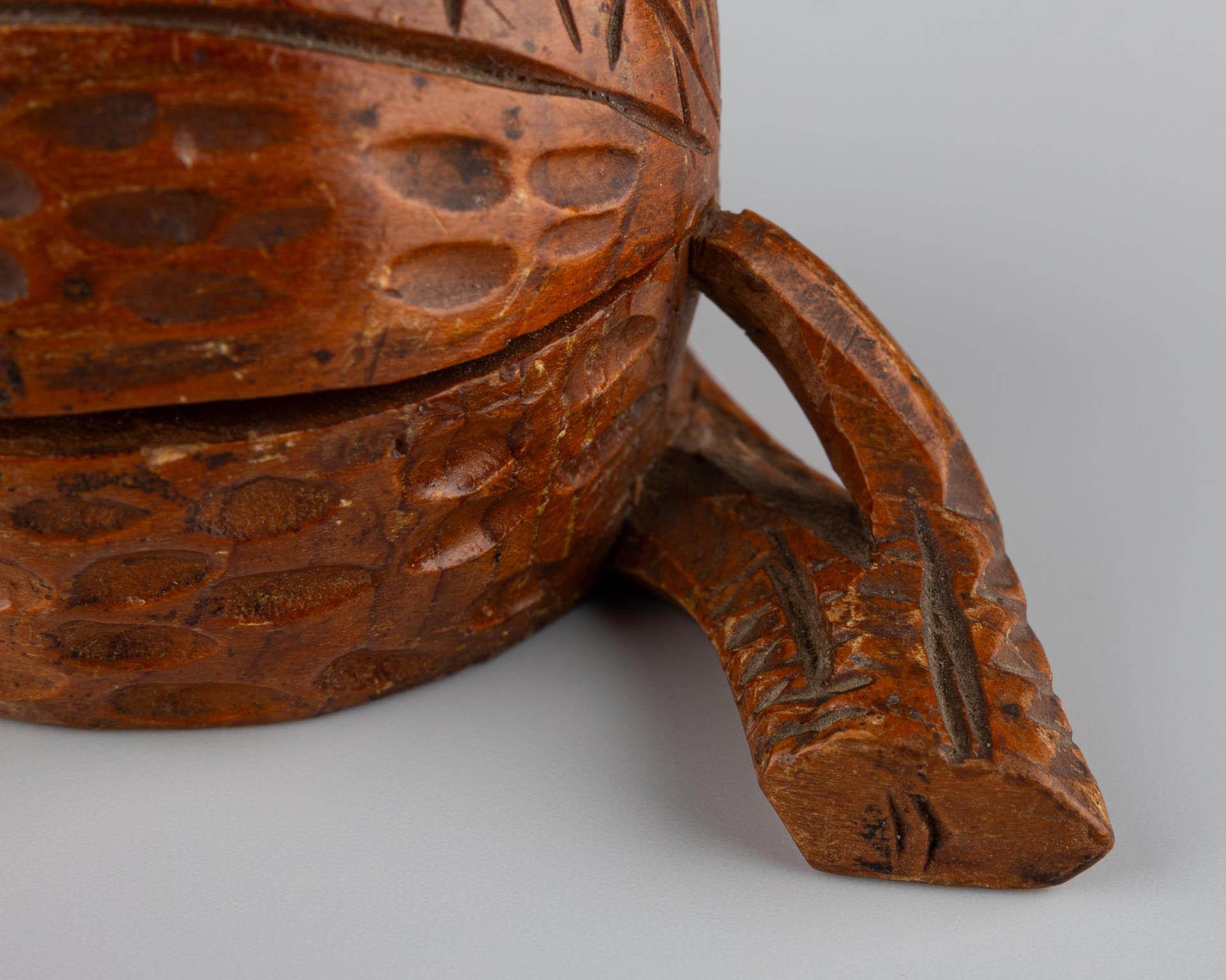 Antique Inkwell, Shape of a Walnut, Marked GRENOBLE, Switzerland, circa 1900 For Sale 6