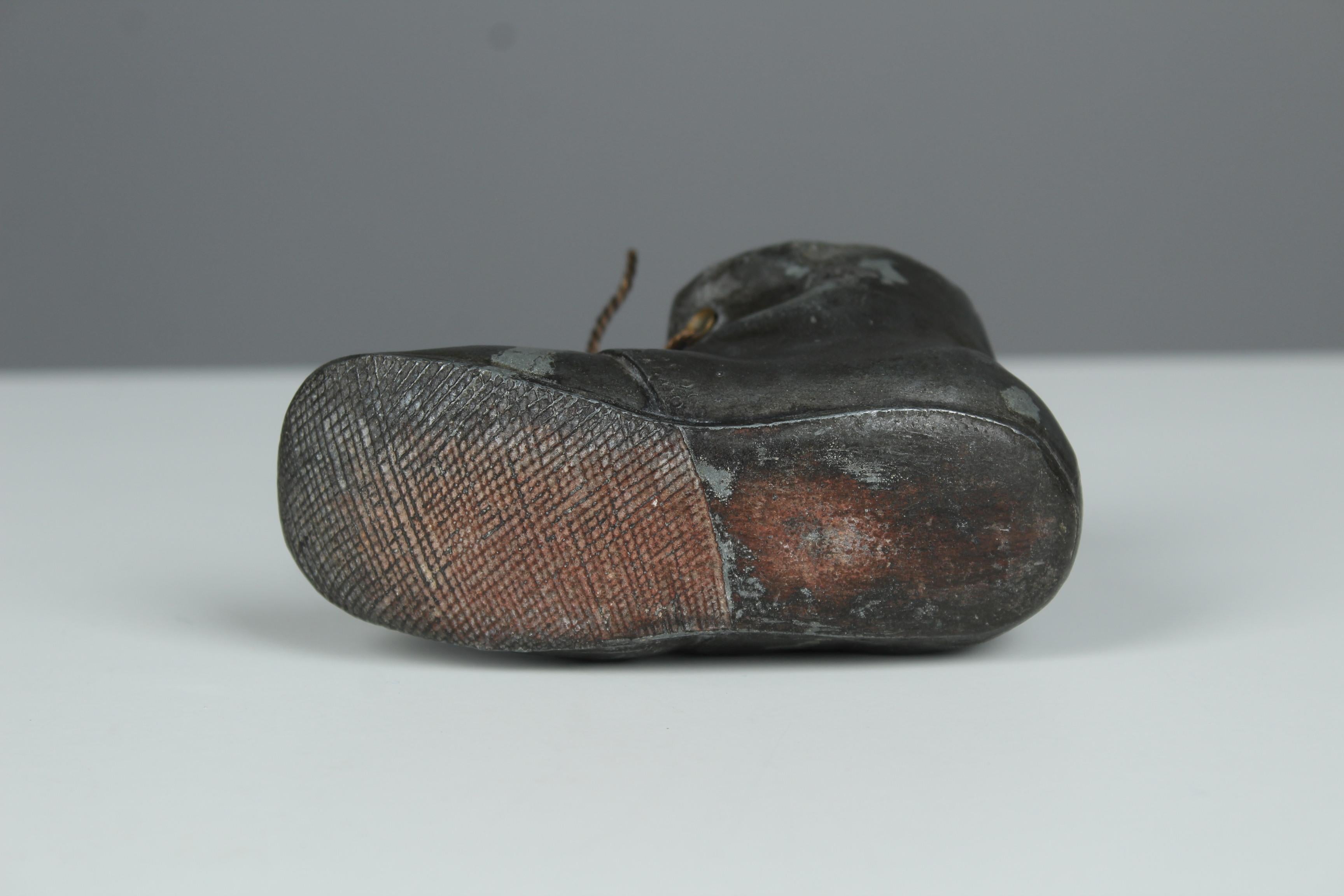 Antique Inkwell, Shoe, Boot, France, Late 19th Century In Good Condition For Sale In Greven, DE