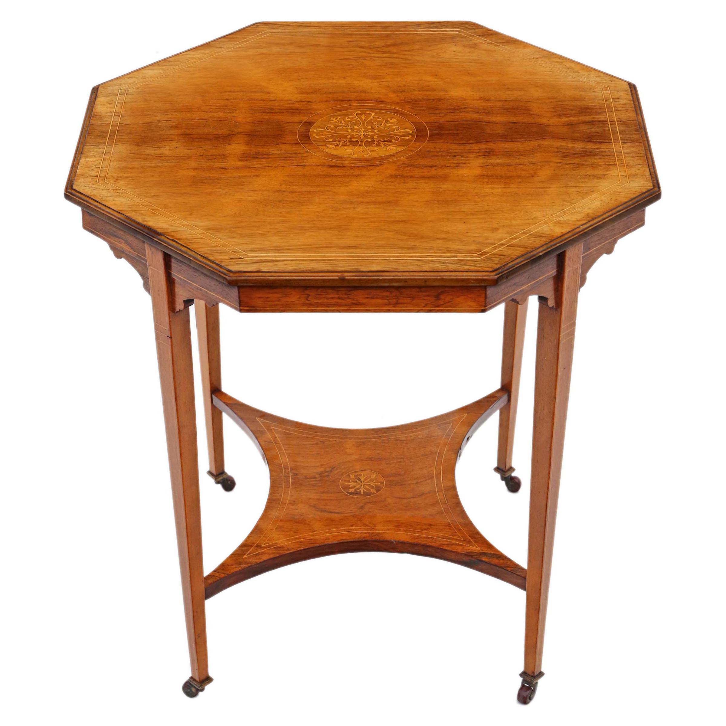 Handmade Rosewood Indian Inlaid Table Occasional Table/Side Table 