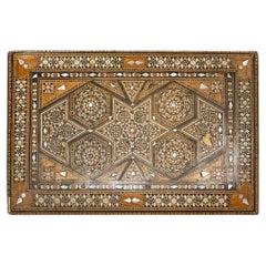 Antique Inlaid Box with Hidden Compartment