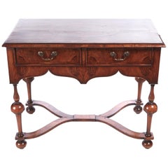 Antique Inlaid Burr Walnut Side Table Antique Inlaid Burr Walnut Side Table