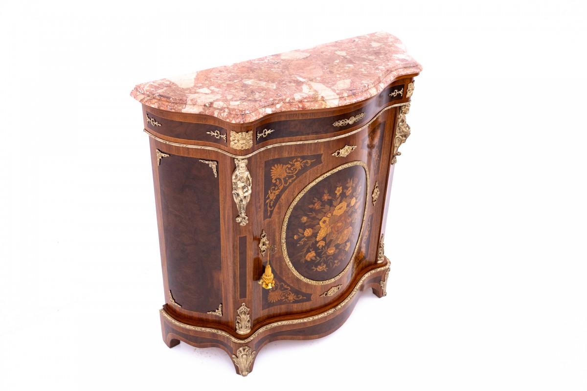 Antike Kommode mit Intarsien, Frankreich, um 1850. (Louis XVI.) im Angebot