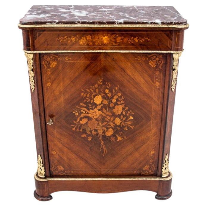 Antique inlaid chest of drawers, Northern Europe, around 1890. After renovation. For Sale