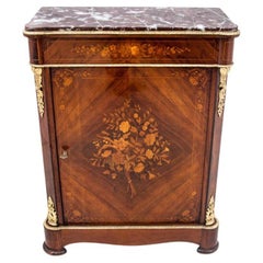 Antique inlaid chest of drawers, Northern Europe, around 1890. After renovation.