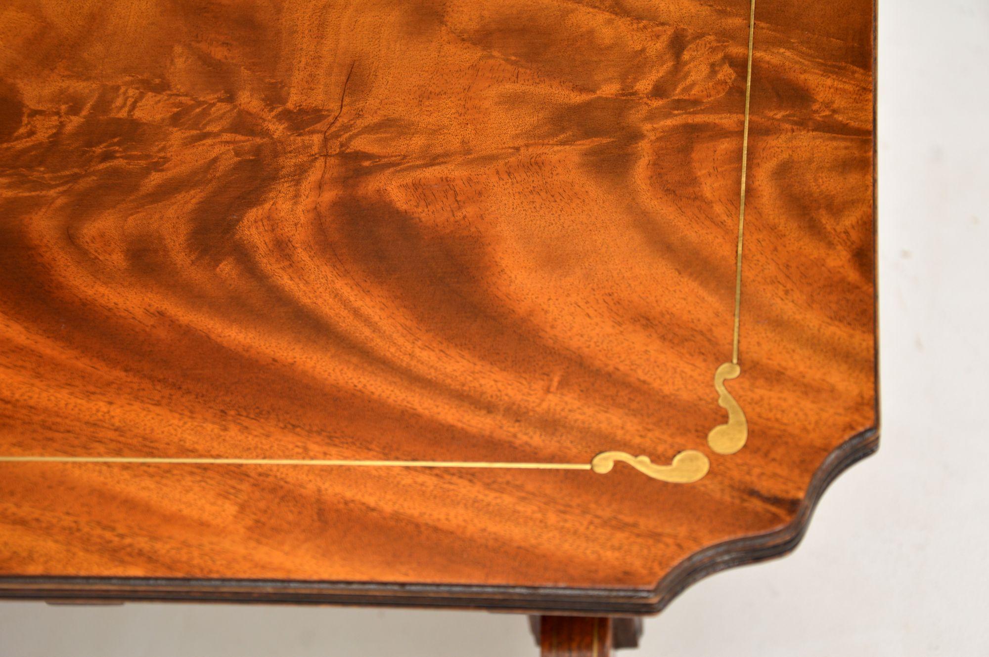 Wood Antique Inlaid Coffee Table